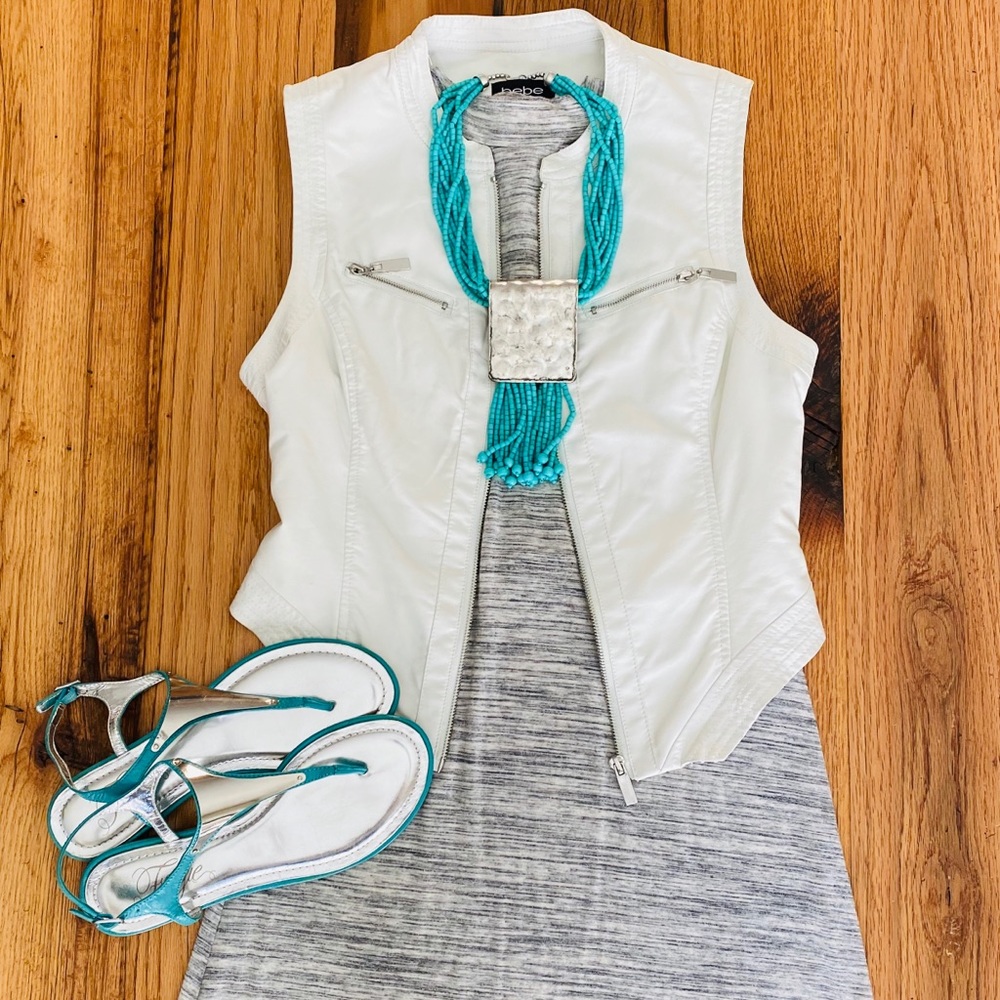Heather Gray Sleeveless T-shirt Dress - Picture 1 of 8